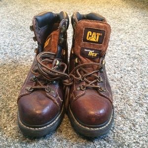Cat steel toe boots